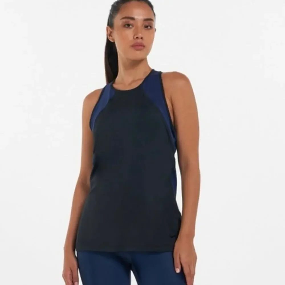 Nike Pro Hypercool High Neck Racerback Tank Top Breathable Women's Small Blue - Picture 1 of 9